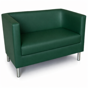 Sofa Kanapa Victor - skaj eco-skóra 120 cm - butelkowa zieleń